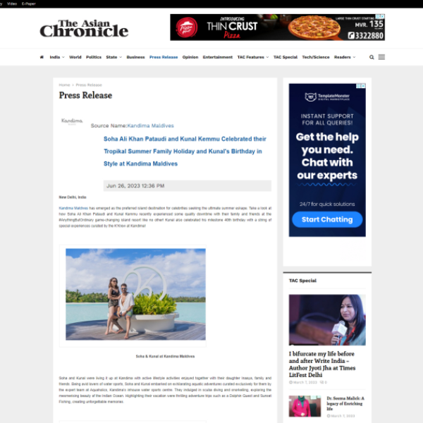 The asian chronicle: Kunal's Birthday in Style at Kandima Maldives