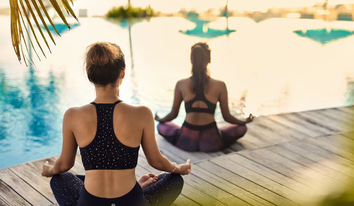 Yoga at Kandima Maldives near the pool